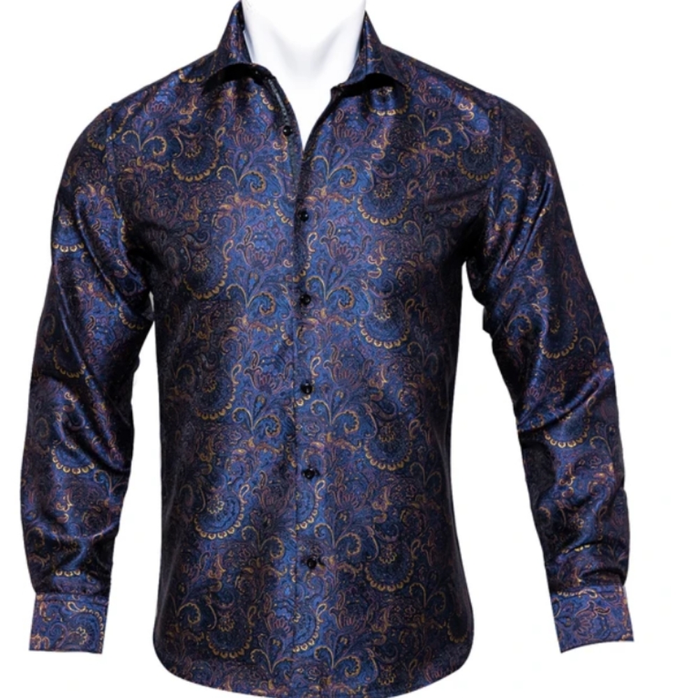 Men's premium Jacquard dress shirt